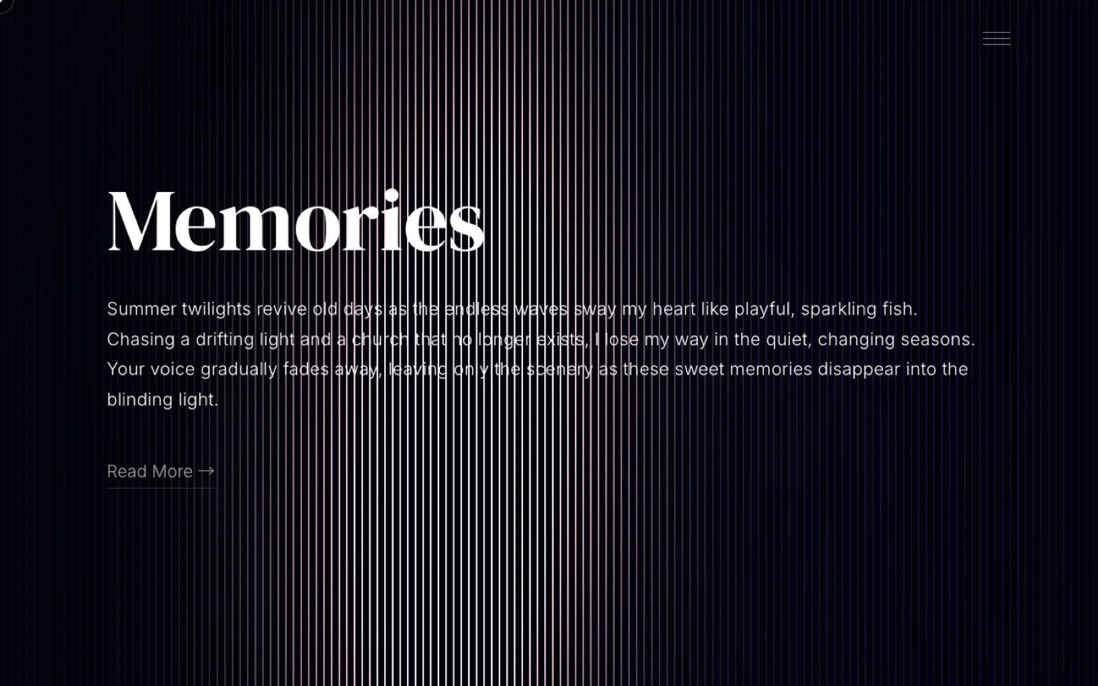 シリーズ「Memories」— 淡い薔薇色